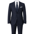 Premium Navy Tailored Wool Suit | Phuworf