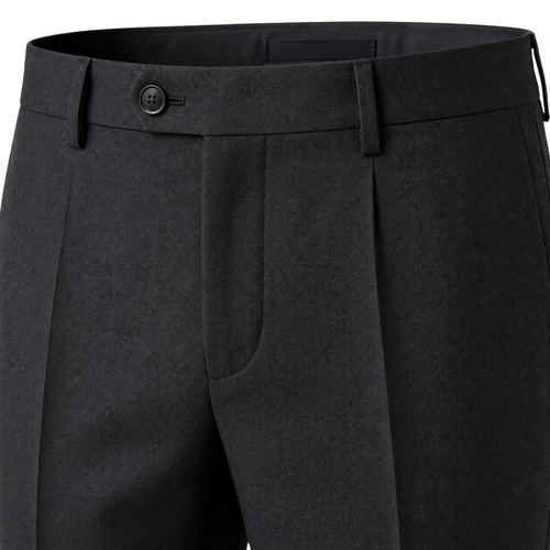 Charcoal Tailored Wool Trousers | Phuworf