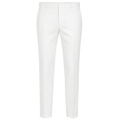 Ivory White Tailored Wool Trousers | Phuworf