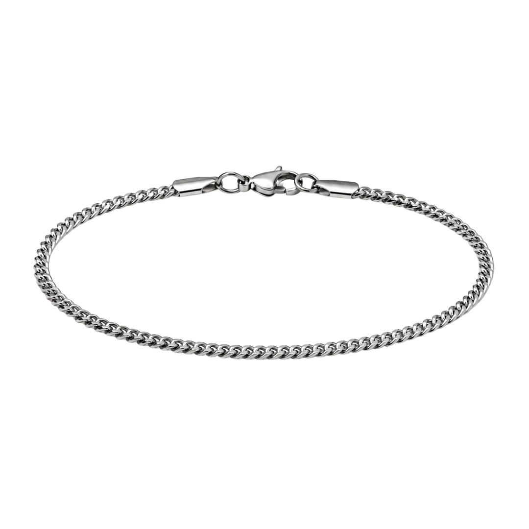 Fine Stainless Steel Curb Chain Bracelet | Phuworf