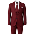 Burgundy Tailored Wool Suit | Phuworf