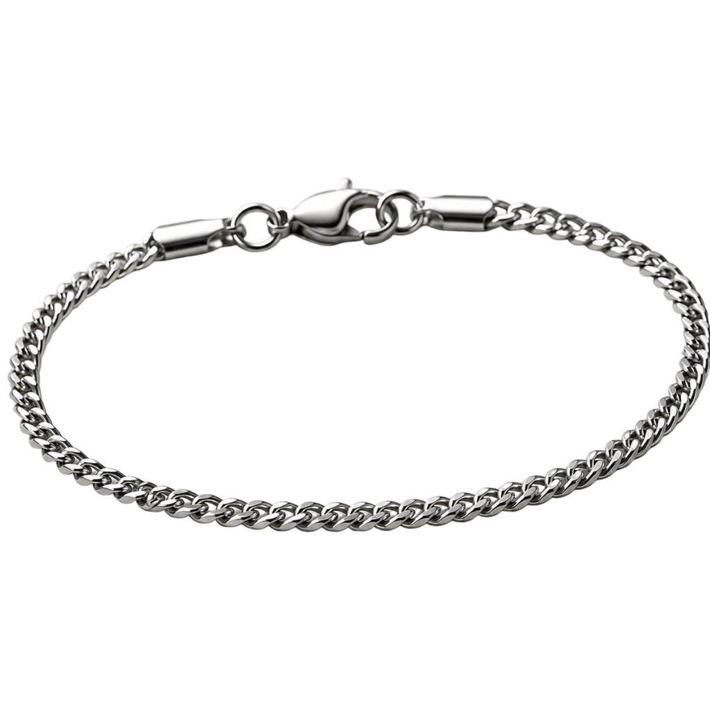 Fine Stainless Steel Curb Chain Bracelet | Phuworf