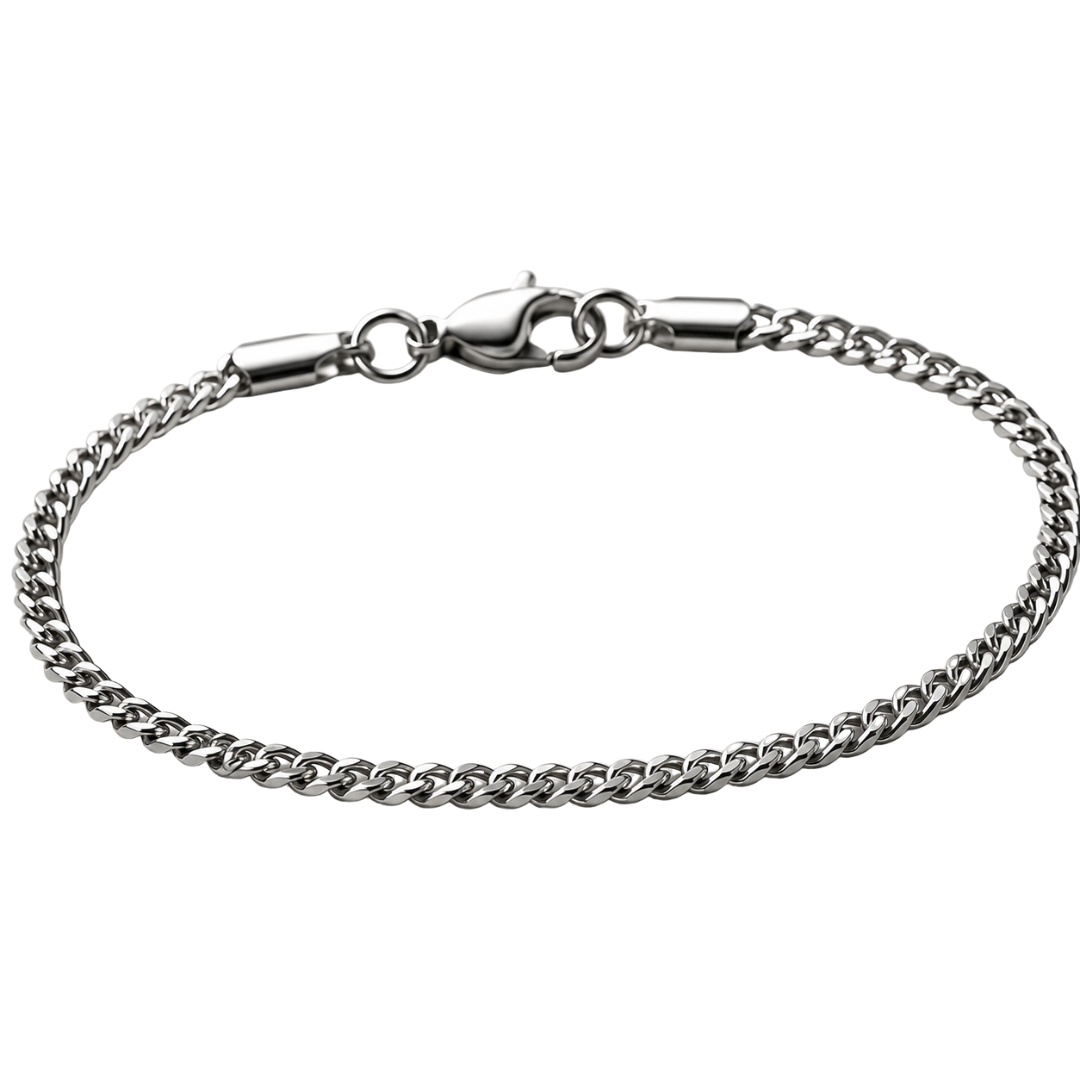 Fine Stainless Steel Curb Chain Bracelet | Phuworf
