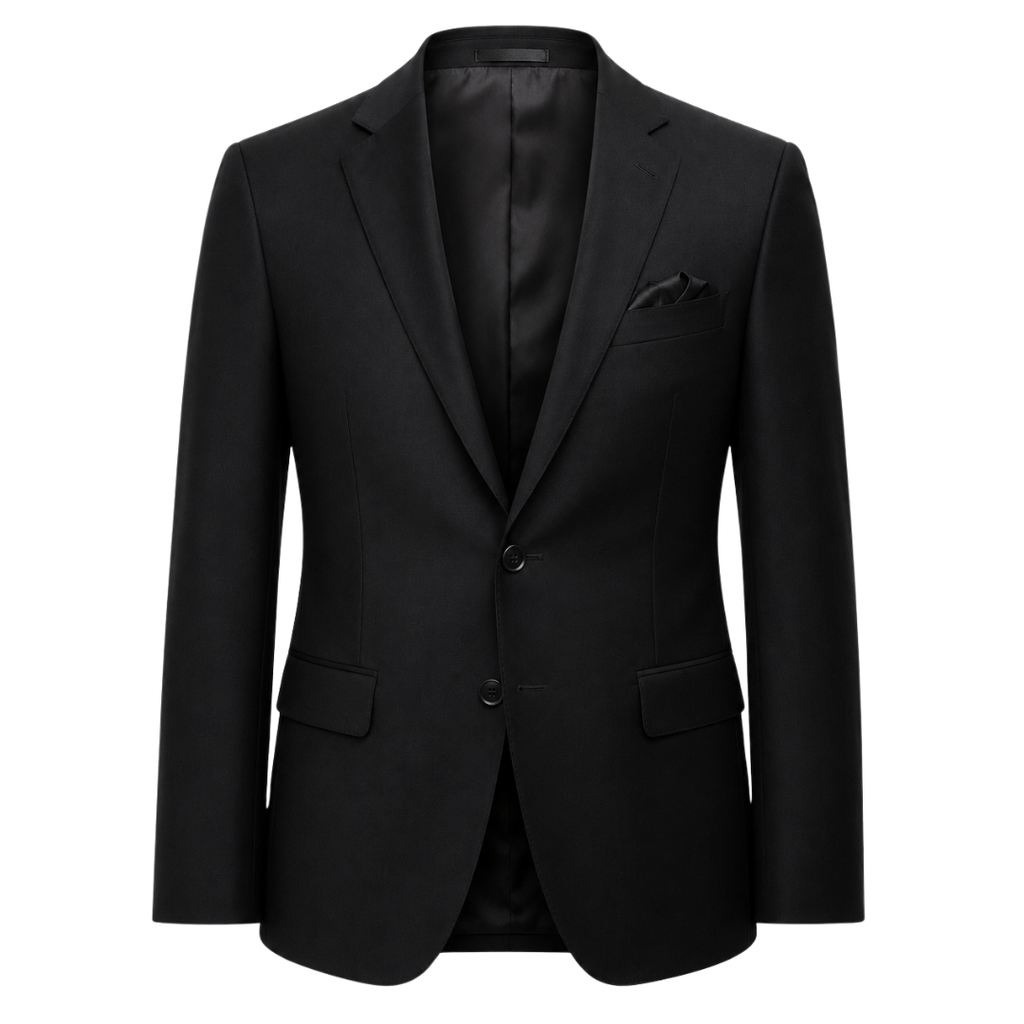 Black Tailored Wool Blazer | Phuworf