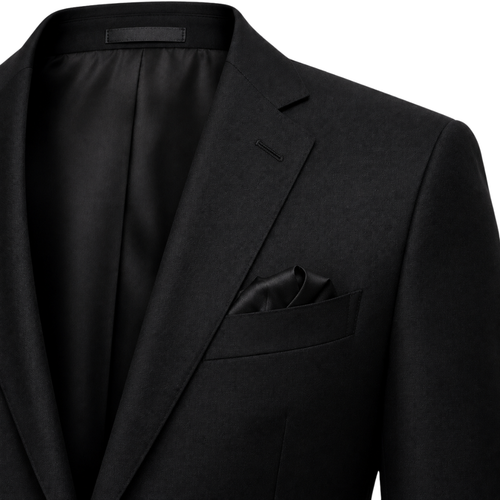 Black Tailored Wool Blazer | Phuworf