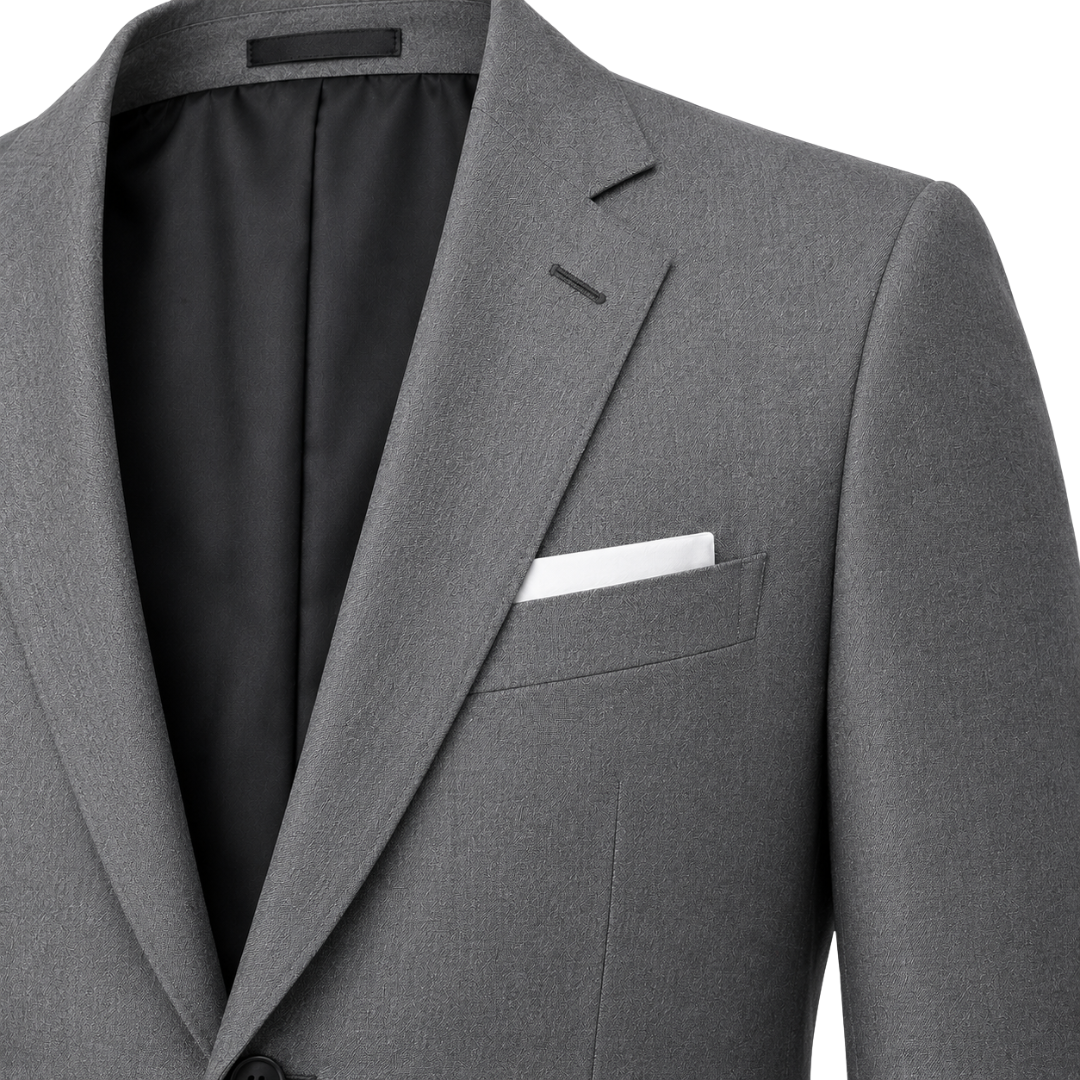 Grey Tailored Wool Blazer | Phuworf