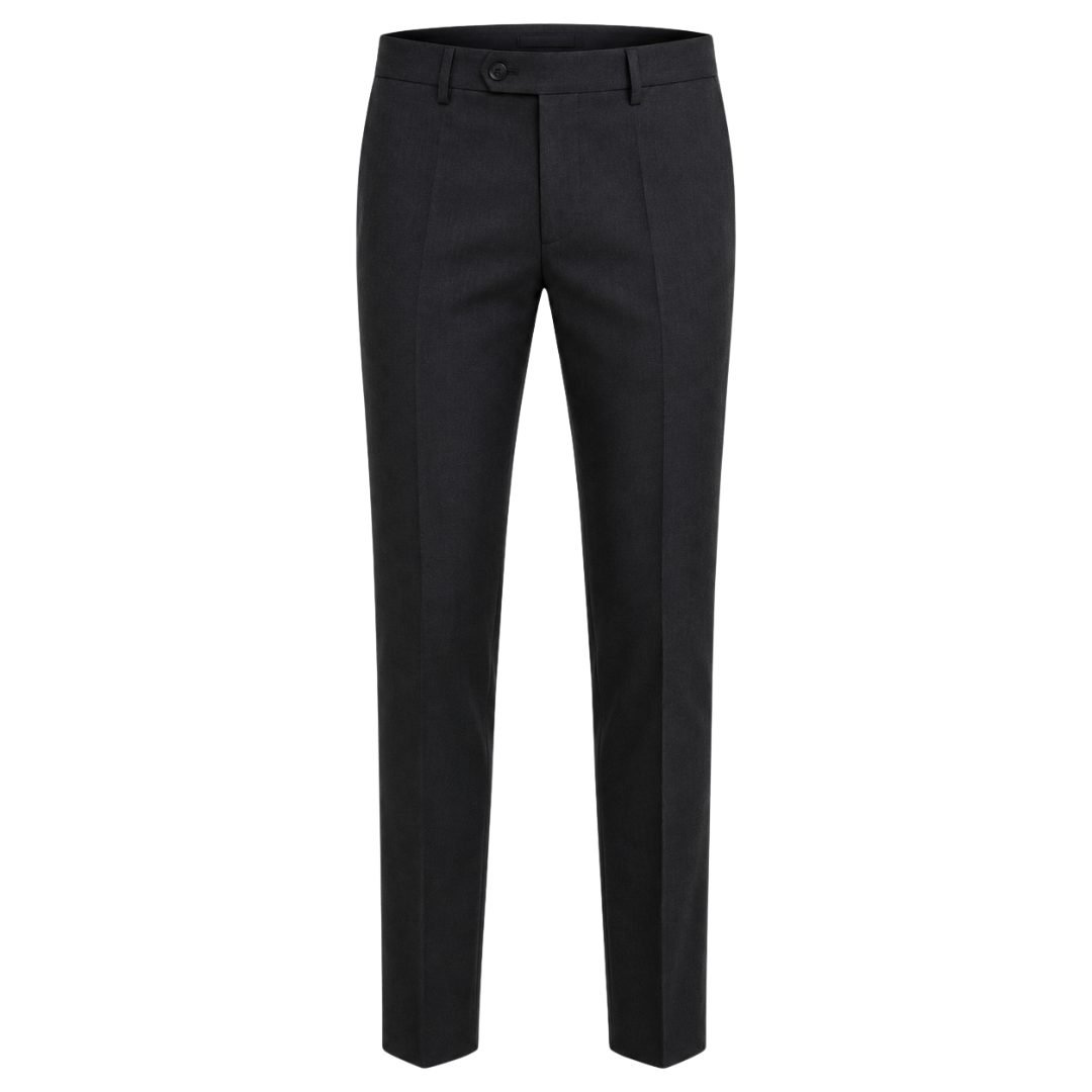 Charcoal Tailored Wool Trousers | Phuworf